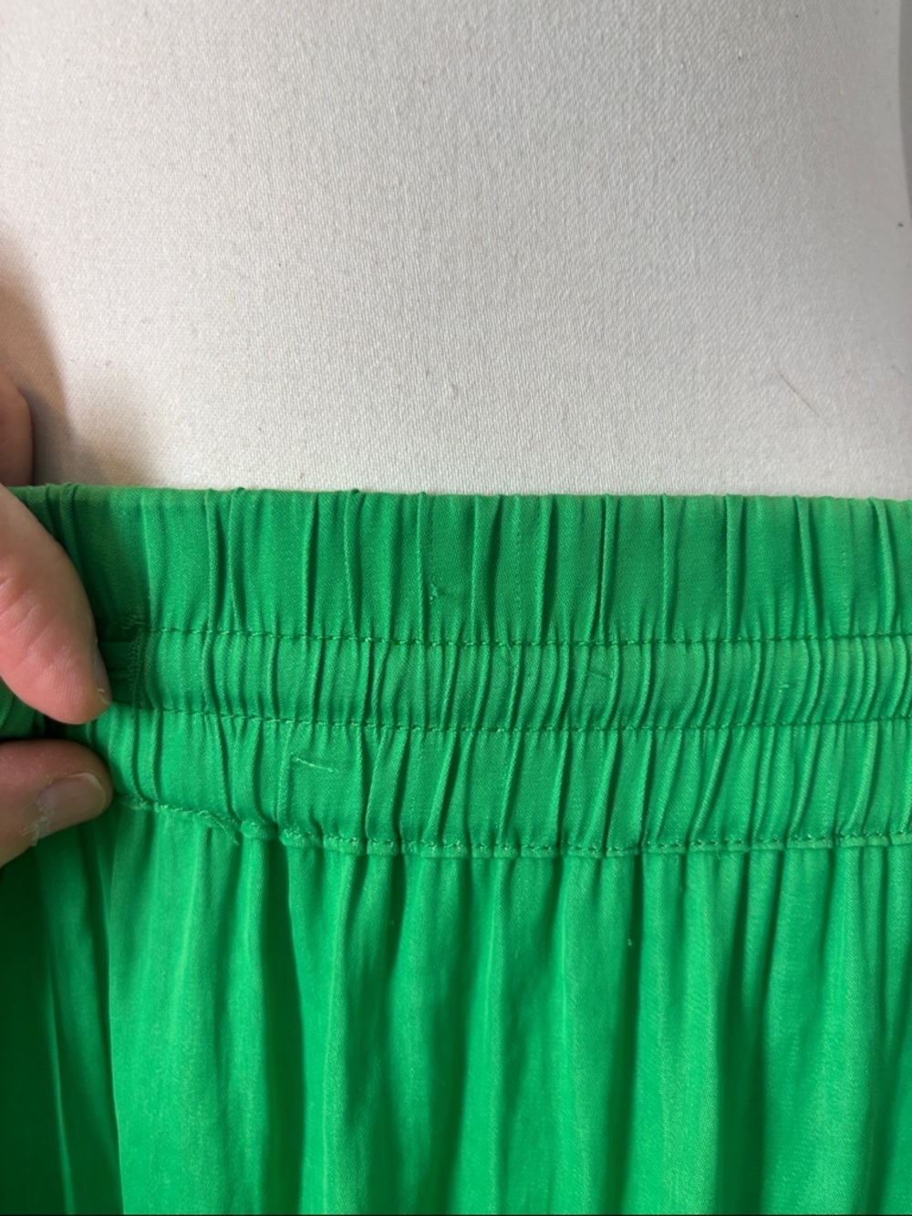 RACHEL Rachel Roy Emerald Green Elastic Waist Wide Leg Pull-On Pants | 1X - Picture 7 of 9